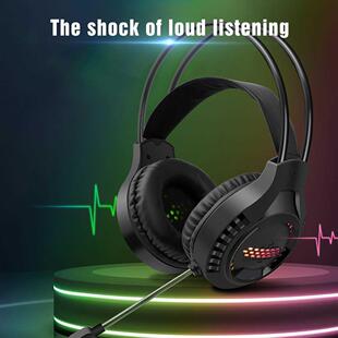 AK3 Head-mounted Portable Gaming Headset Wired Luminous