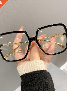 Moda sobredimensionado cuadrado gafas Retro de las mujeres e