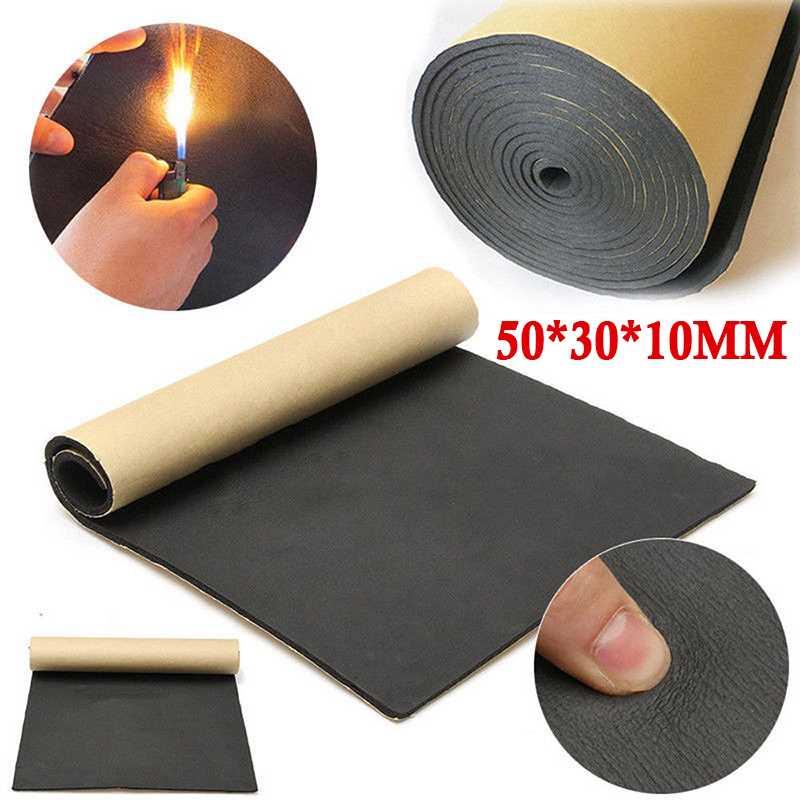 0*50cm Car Auto Sound Proofing Deadening Insulation Self Ad