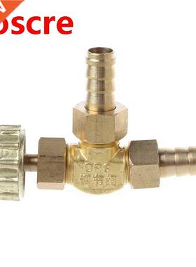 Elbow Brass Needle Valve 10mm Propane Butane Gas Adjuster Ba