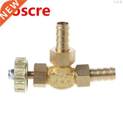 Elbow Brass Needle Valve 10mm Propane Butane Gas Adjuster Ba