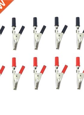 IMC Hot 10 pcs 50mm Plastic Handle Test Probe Metal Alligato