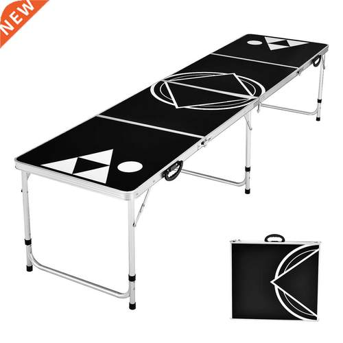 Goplus 8 Foot Beer Pong Table Portable Party Drinking Game