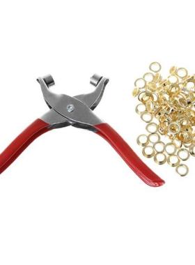 Grommet Eyelet Pliers with 100Pcs Eyelets Set For Clothes Le