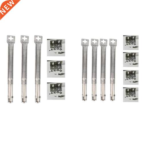 4PCS BBQ Stainless Steel Burners Grill Replacement Kit For