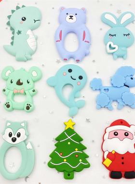 1pcBaby Silicone Teether kids infant Teething Toy Animal Sti
