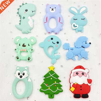 1pcBaby Silicone Teether kids infant Teething Toy Animal Sti