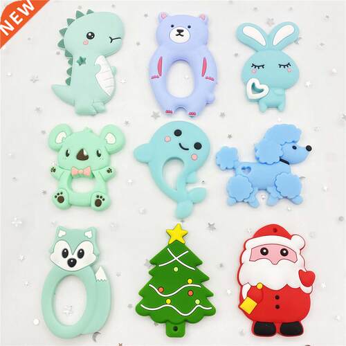 1pcBaby Silicone Teether kids infant Teething Toy Animal Sti