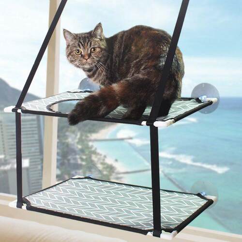 Cat Window Perch Hammock Window Seat Mat Space Saving