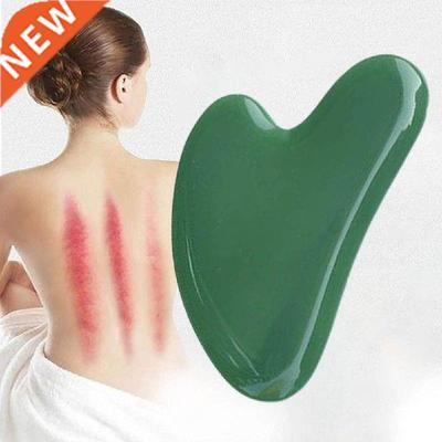 Guasha Tool Heart-Shaped Prevent Wrinkle Green Wrinkle