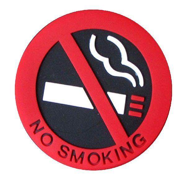 1/2Pcs Self aesive No Smoking Sign Cigarette Logo Car