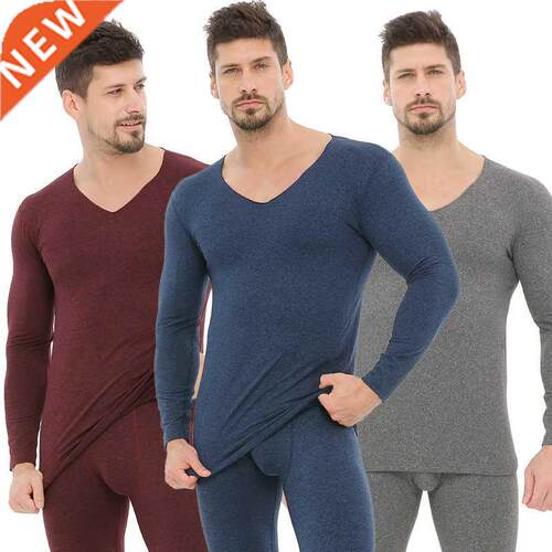Men Wm Thick Autumn Winter Thermal Underwe Set Male Velv