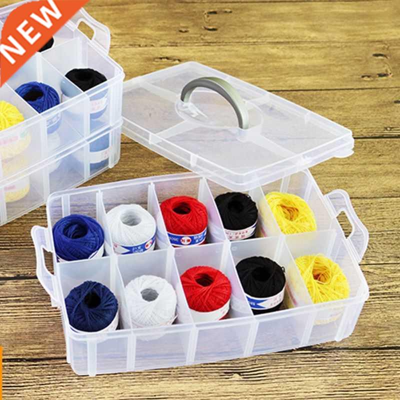 Detachable 3 Layer Clear Plastic Container Storage Box