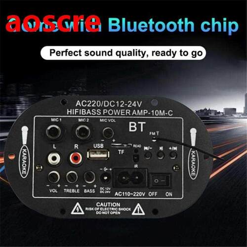 8/10 Inch 12V 24V 220V Three-purpose SF-2MIC Car Speaker Dig