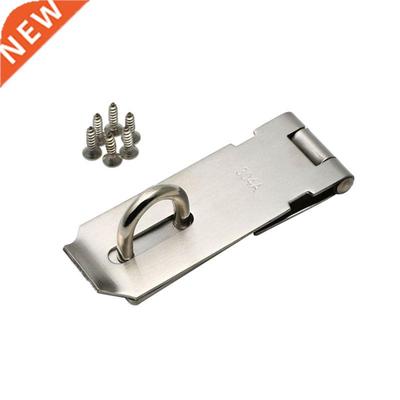 Gate Door Latch Lock Padlock Hasp Staple 160mm Long Silver