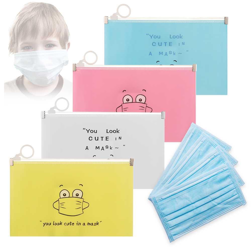 1/4PCS Fashion ask ver Bag Portable Faceask Holder oistur