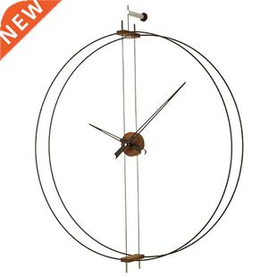 Spain Luxury Wall Clock Modern Metal Living Room Large Wall