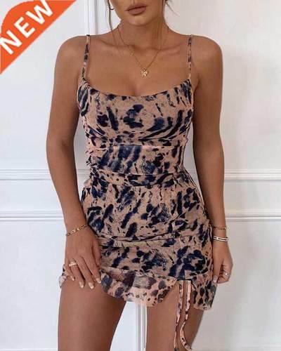 hirigin New Sexy Ink Floral Print Women Bodycon Dress Sleeve