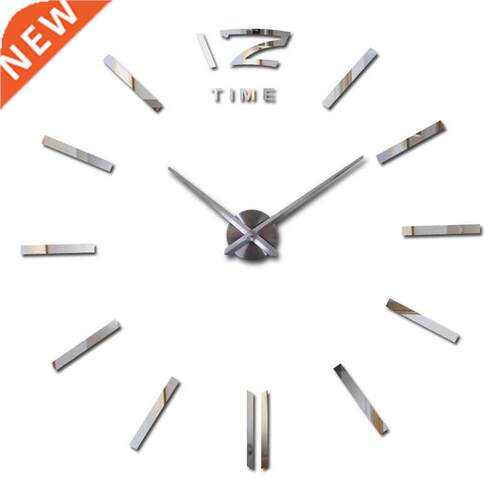 special offer 3d big acrylic mirror wall clock brief diy qua