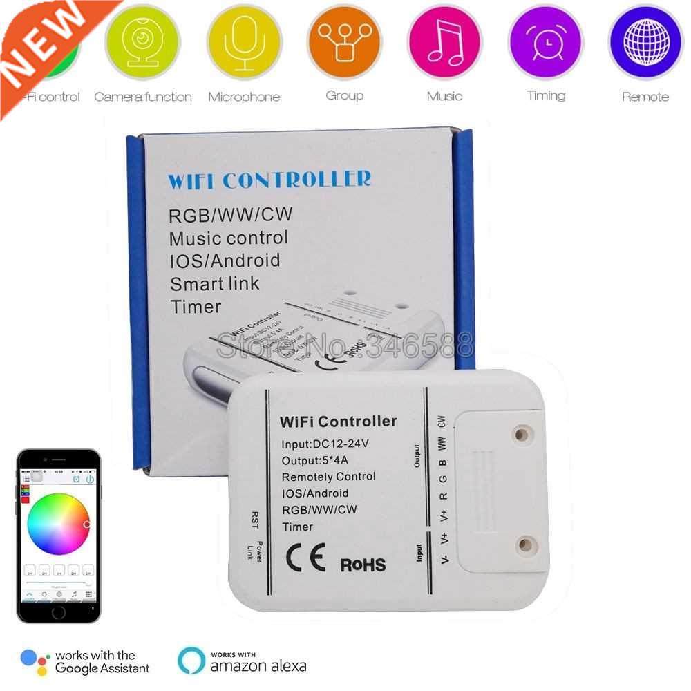 RGB+CCT 5 Channel LED Strip WiFi Controller Musi
