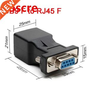 DB9 connector RS232 COM Female to RJ45 Female Connector Conv