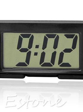 Interior Car Auto Desk Dashboard Clock LCD Screen Self-Adhes