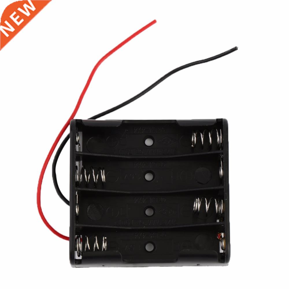 Battery Storage Case Box Holder For 4 x AAA Battery With Wir