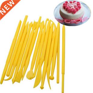 14Pcs Fondant Cake Modeling Craft Decorating Flower Clays