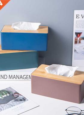 Nodic Tissue Box with Cover Tissues/Wipes Storage Boxes Home