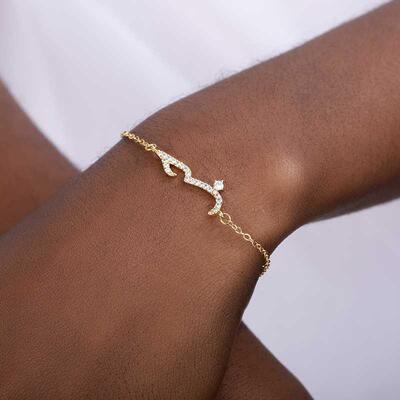 ic Jewelry Gold Arabic Love Statement Bracelets For Women Me