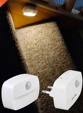 Motion Sensor Night Light EU Plug In 220V Battery Powered Mo