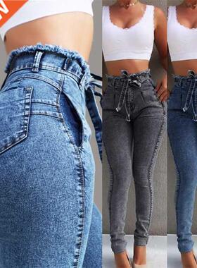 High Waist Jeans For Women Slim Stretch Denim Jean Bodycon T