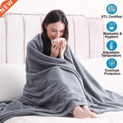 200CM Heated Warm Shawl Electric Heating Plush Throw Blanket