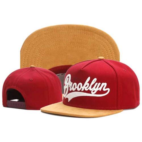 TUNCA Brand FASTBALL CAP BROOKLYN faux suede hp hop red sn