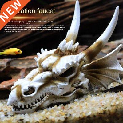 Simulation Dinosaur Skull Bone Shelter Resin Rockery