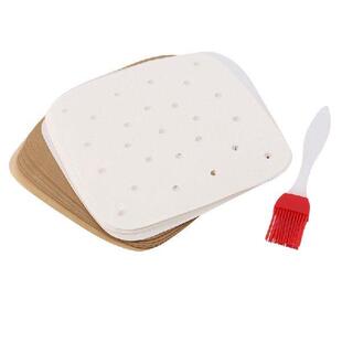 200Pcs Sque Air Fryer Liners, Non-Stick Steamer Mat