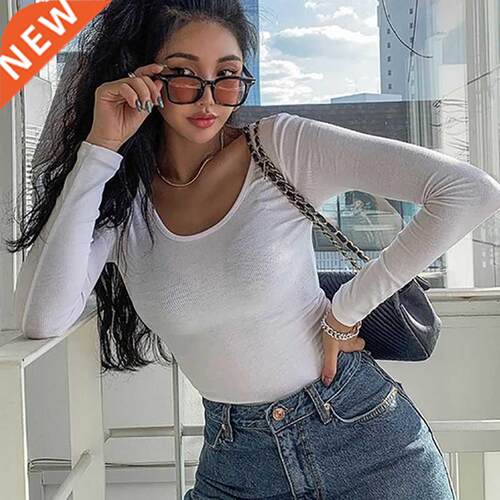 Long Sleeve T Shirt Women Autumn Korean Style white Blusas