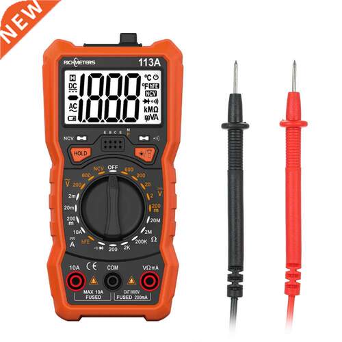 RM11A NCV Digital Multimeter 2000 Counts HFE AC/DC Voltage