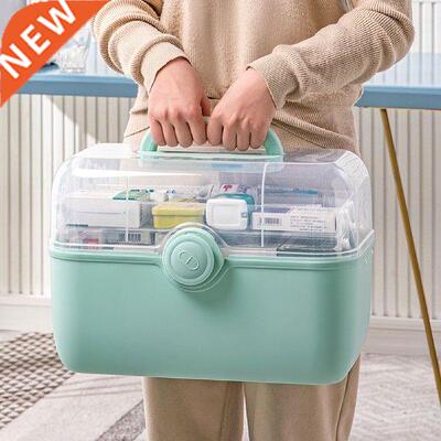 -Layers Large Capacity Family Medicine Organizer Box
