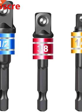 3 Pcs Drill Socket Adapter Impact Drill Extension Drill Bits
