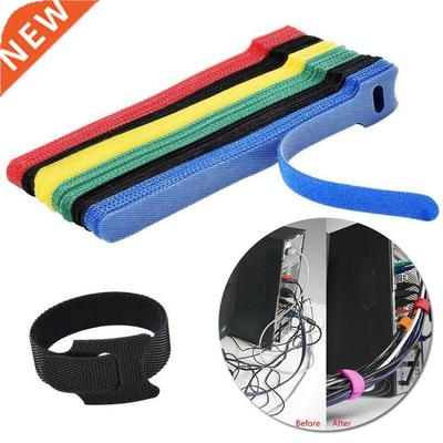 50Pcs Releasable Cable Ties Colored Plastics Reusable Cable