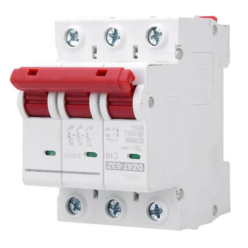 4pcs MCB Miniature Circuit Breaker 3P Photovoltaic Air Swit