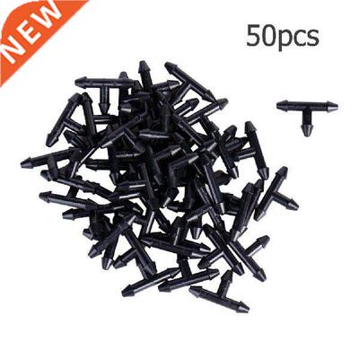 50Pcs 3/5mm Hose Sprinkler Irrigation 1/4 Inch Barb Tee