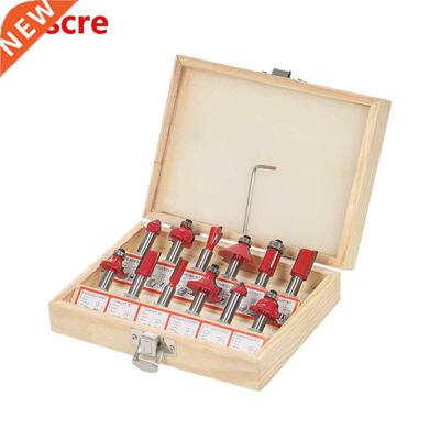 12PCS Mill milling cutter wood carving cutters 8mm Shank Rou