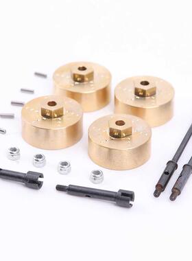 6/4 mm THK Brass Heavy Counterweight Wheels Hex