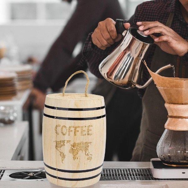 Wooden arrel Pencil Holder Stand Desk Organizer Stationery