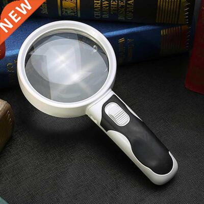 20 Times Optical Magnifying Glass With LED Lights Diameter 8