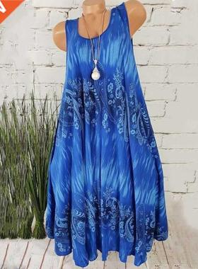 Women Sundress Sexy Sleeveless Tank Dress Summer Beach Casua