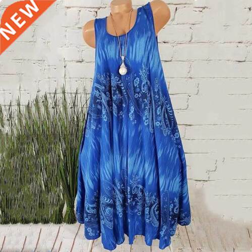 Women Sundress Sexy Sleeveless Tank Dress Summer Beach Casua