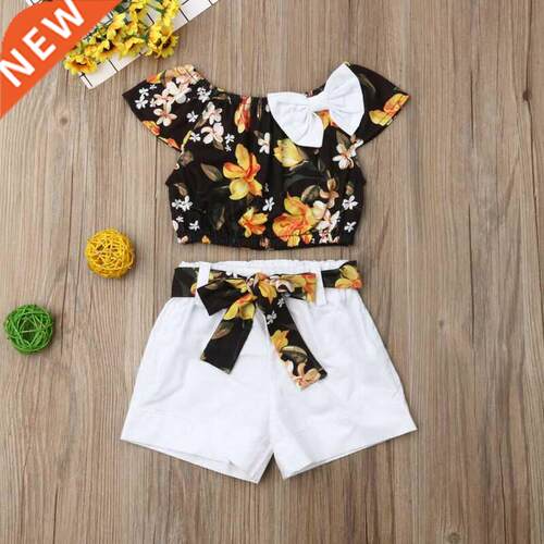 Fashion Newborn Baby Kid Girl Clothes Summer Floarl Top T-sh